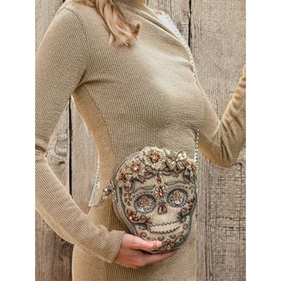 NWT Mary Frances Bag #24-136 “Shining Skull” Beaded Bag - Picture 7 of 7